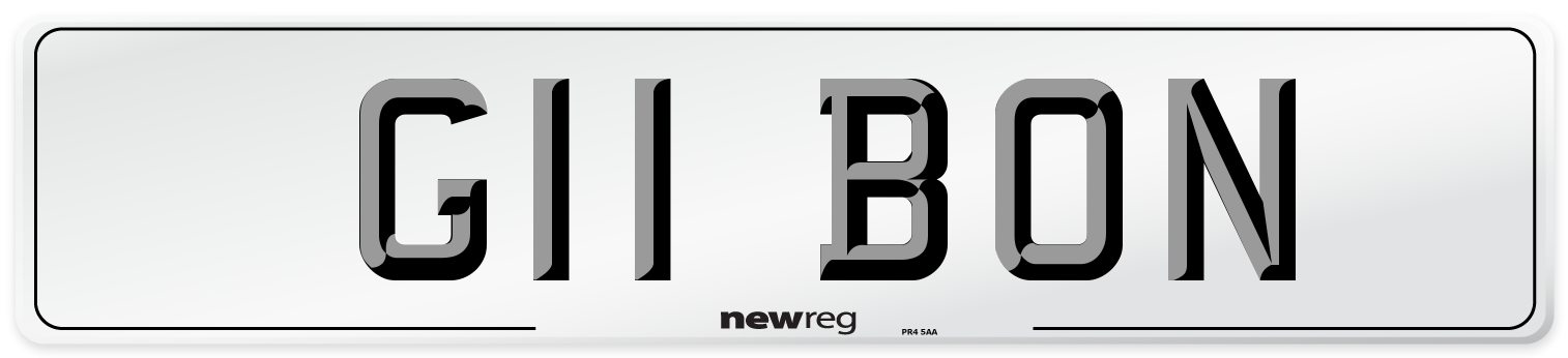 G11 BON Number Plate from New Reg